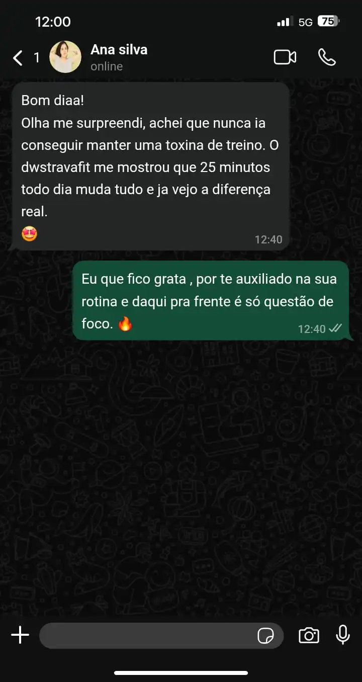 Ana - voltou a se sentir melhor